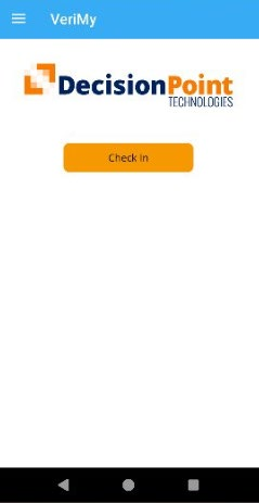 VeriMy Check In screen with the Check In button